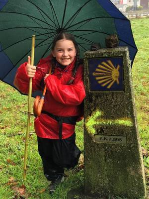 La pluie sur le Chemin Portugais