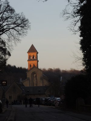 Arrivée à l'abbaye d'Orval