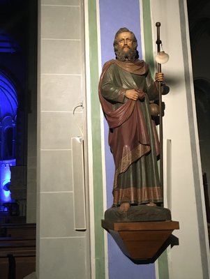 Statue de Saint Jacques dans la Jakobskirche