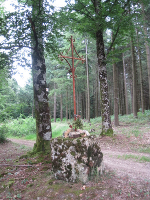 Bois de Maudoux : la Croix de Charolles