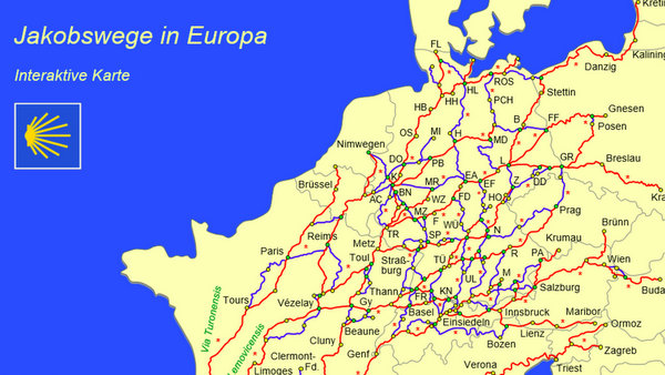 Les chemins de Saint-Jacques en Allemagne