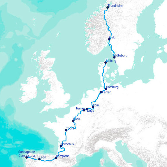 EuroVelo3 vers Compostelle à vélo